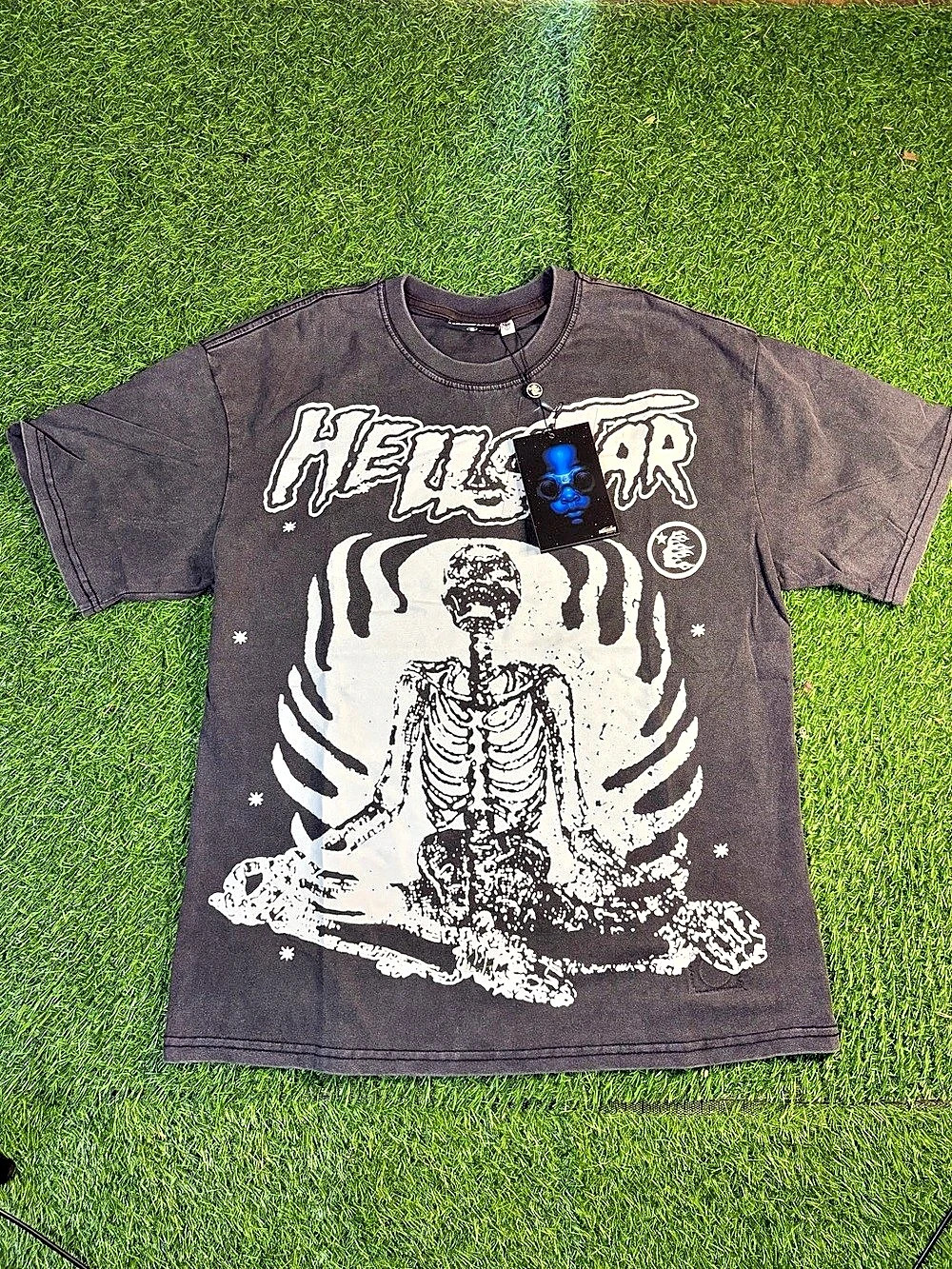 Size L HellStar Reach Your Inner Peace Graphic Tee Black NWT